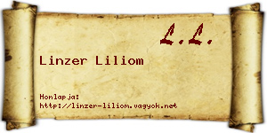 Linzer Liliom névjegykártya